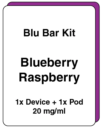 [SKU001] Blu Bar Kit - BLUEBERRY RASBERRY