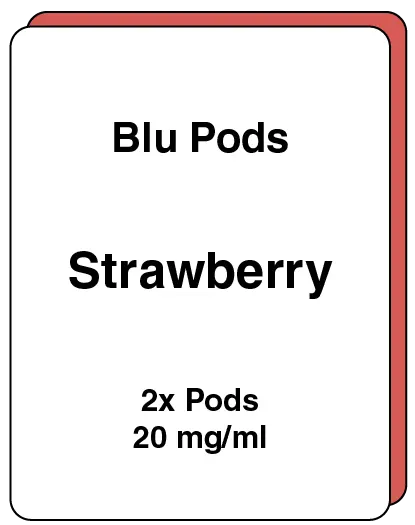 Strawberry Replacement Pods - 2 Pack, 20mg/ml