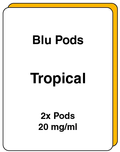 [SKU012] Tropical Replacement Pods - 2 Pack, 20mg/ml