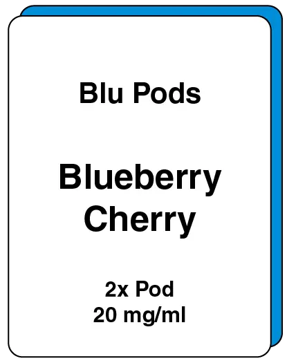 [SKU016] Blueberry Cherry Replacement Pods - 2 Pack, 20mg/ml